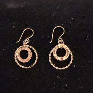 Elegant Gold-Tone Hoop Earrings